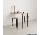Wall-mounted high table