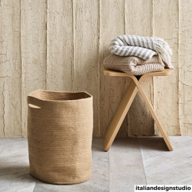 Ribbed Laundry Basket