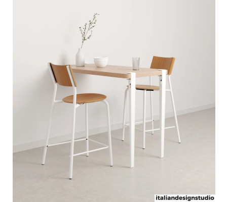 Wall-mounted high table