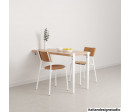 Wall-mounted dining table