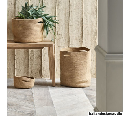 Ribbed Laundry Basket