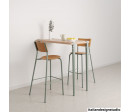 Wall-mounted high table