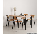 Wall-mounted dining table