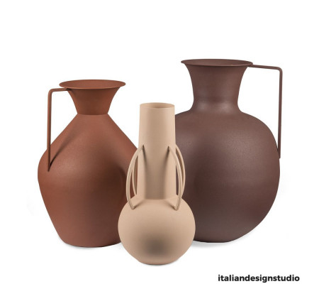 Vase Roman Brown Set